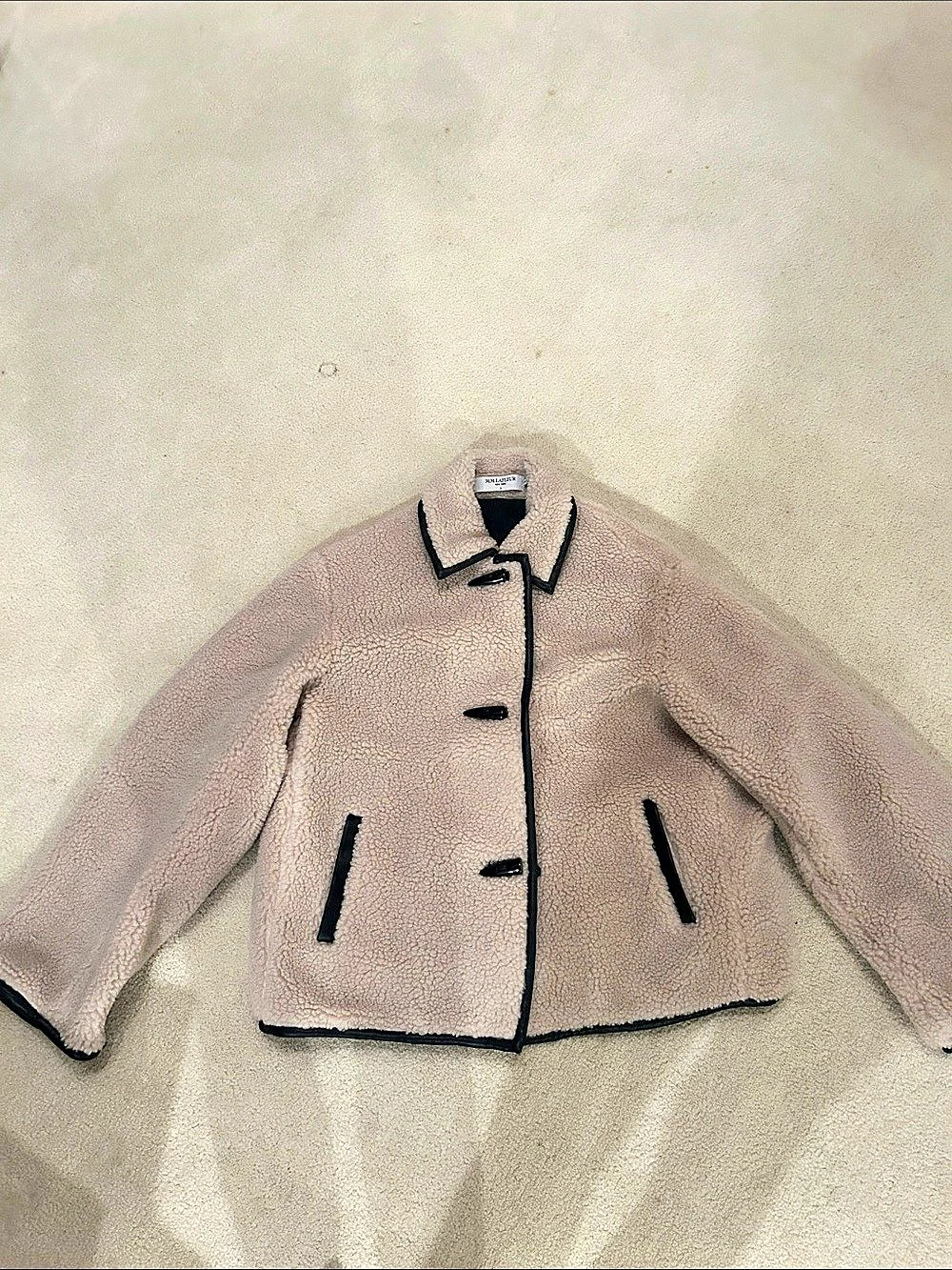 M.M.LaFleur Teddy Fleece Jacket in Pink Large was $379